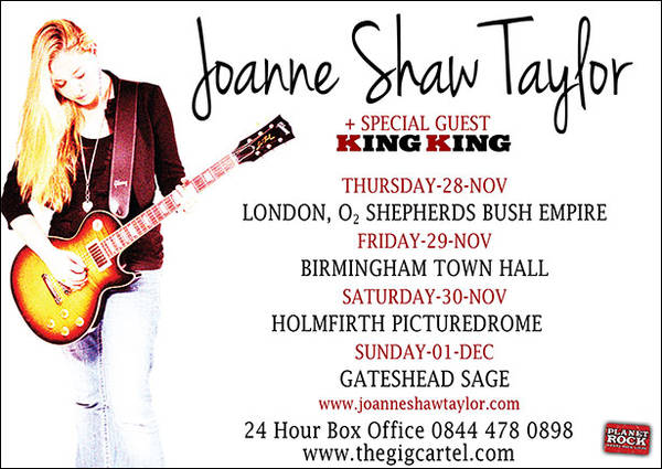 Joanne Shaw Taylor - November 2013 UK Tour