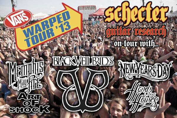 Schecter Guitar Artists Rock Warped Tour Yet Again