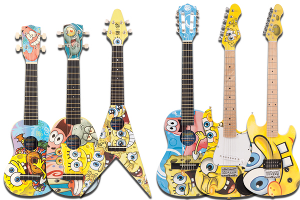 SpongeBob SquarePants Ukulele Kid's Toy Bikini Bottom Instrument New 2021 